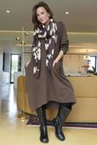Donegal Cotton Jersey Sac Dress Chocolate /14 =